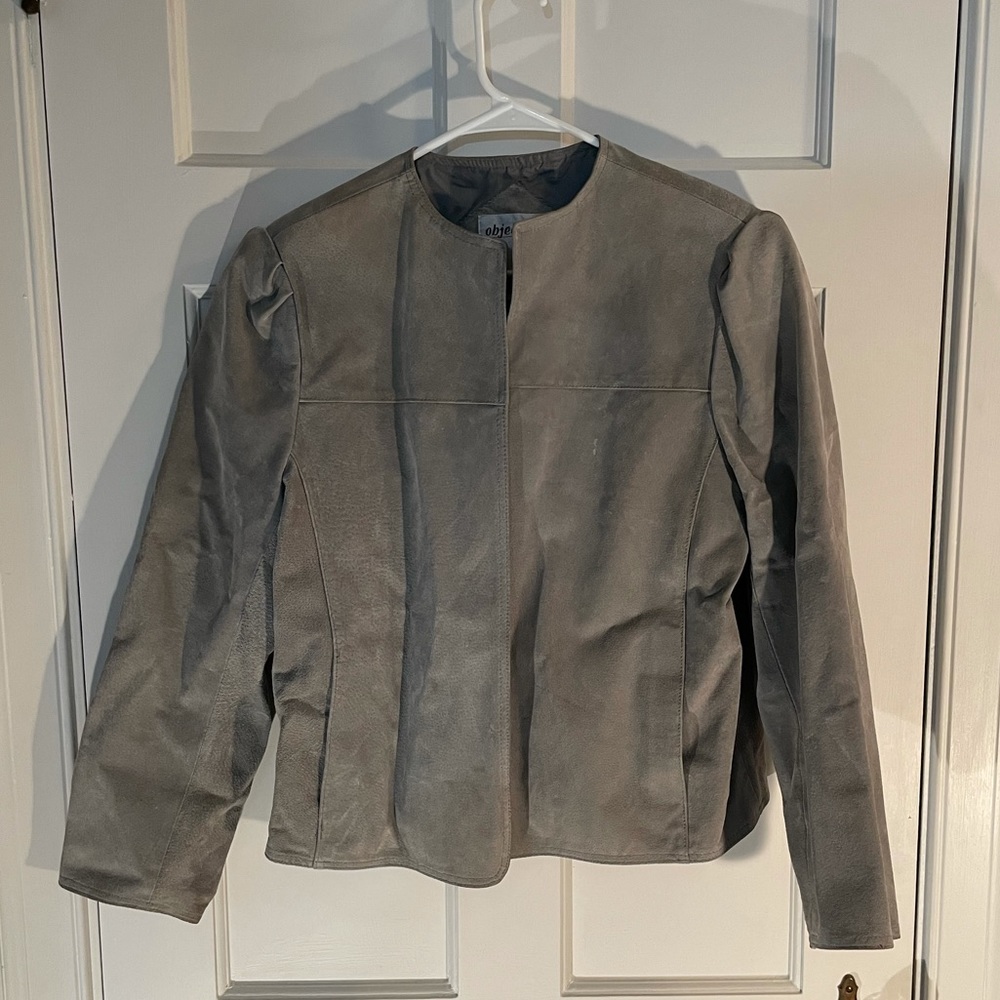 Objectives genuine leather jacket